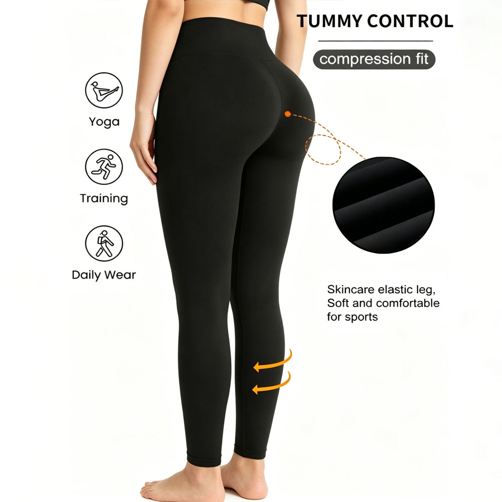Pilates Yoga Fit - Legging olahraga wanita high stretch, lembut