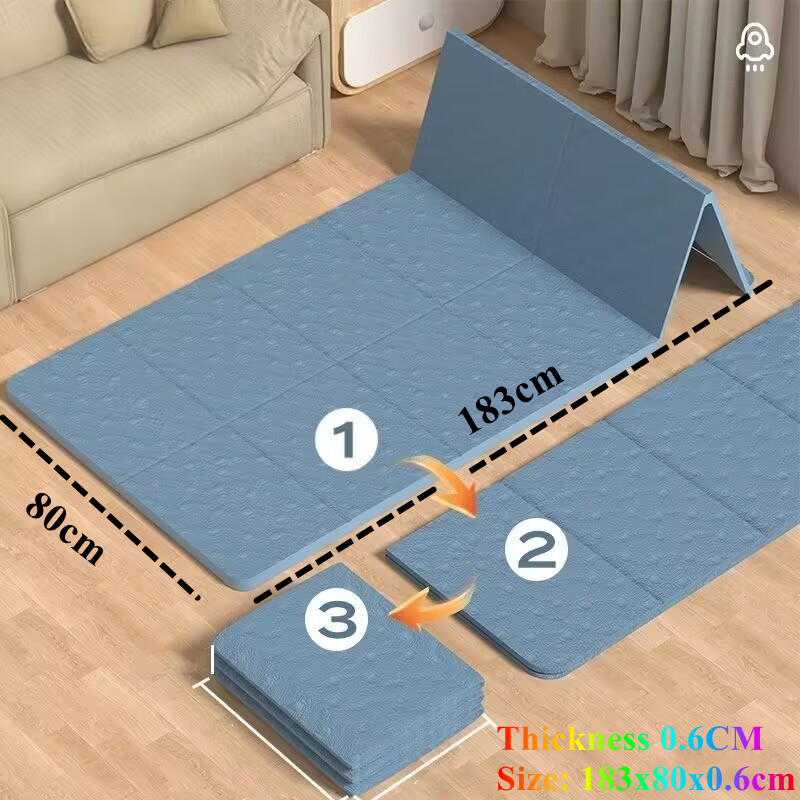 Pilates Yoga Mat Workout - Matras Yoga 183x80x0.6cm untuk Kebugaran Rumah,