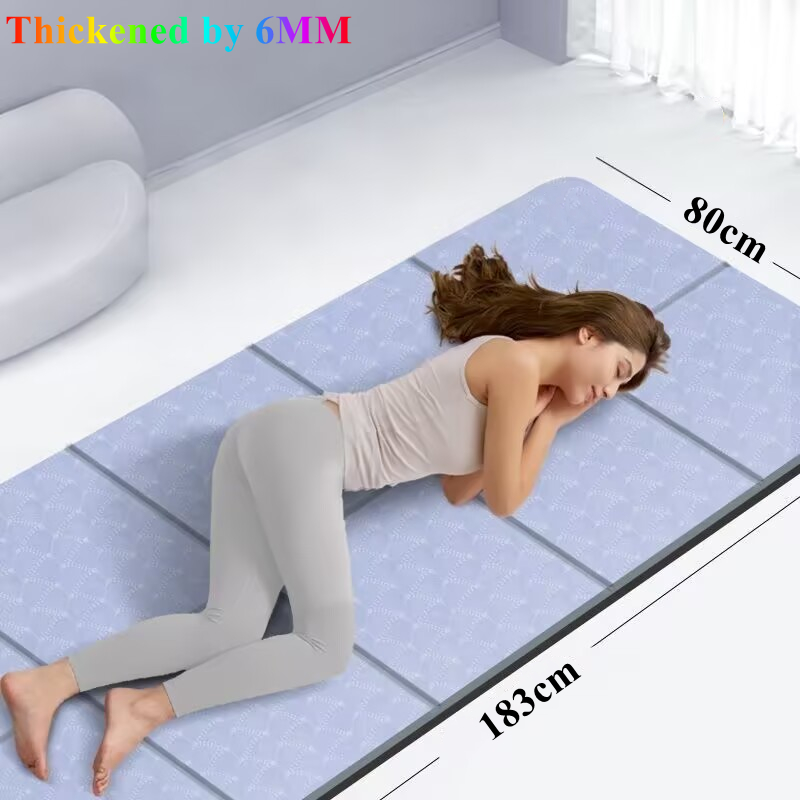 Pilates Yoga Mat Workout - Matras Yoga Lipat 183x80x0.6cm, Matras Olahraga