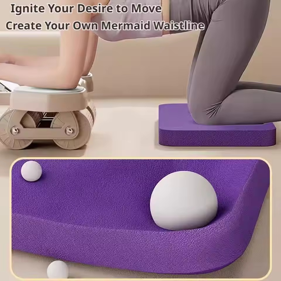 Pilates Yoga Mat Workout - 1 buah Bantalan Keseimbangan Busa Anti-Selip,