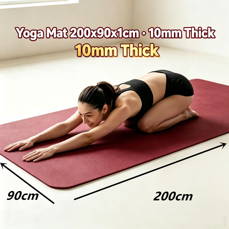 Pilates Yoga Mat Workout - Matras Yoga 200*90cm Matras Kebugaran TPE