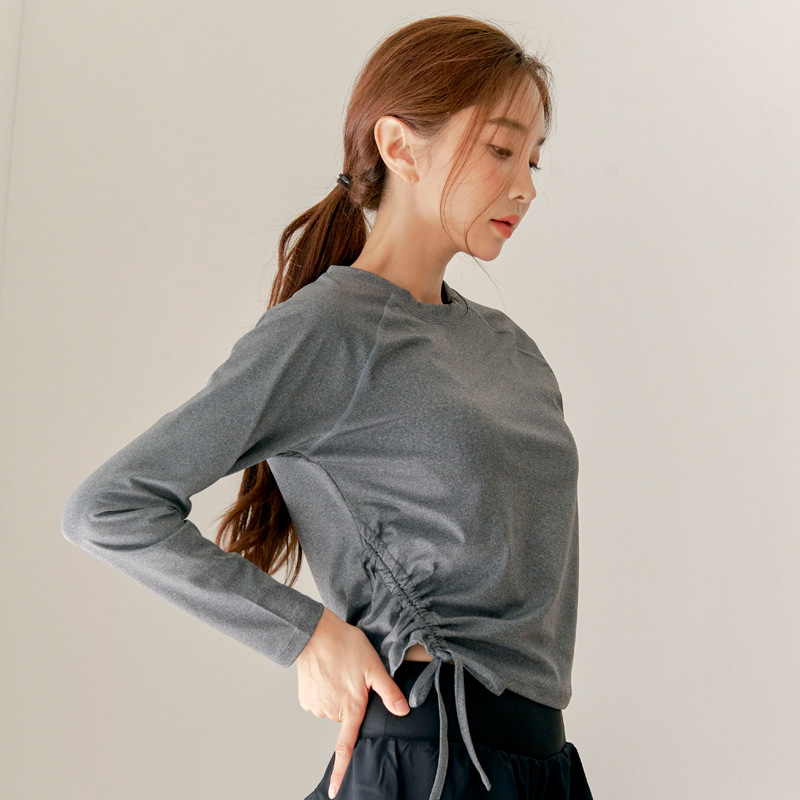 Atasan Gym Wanita Lengan Panja - Pilates Yoga Fit ulasan dan harga
