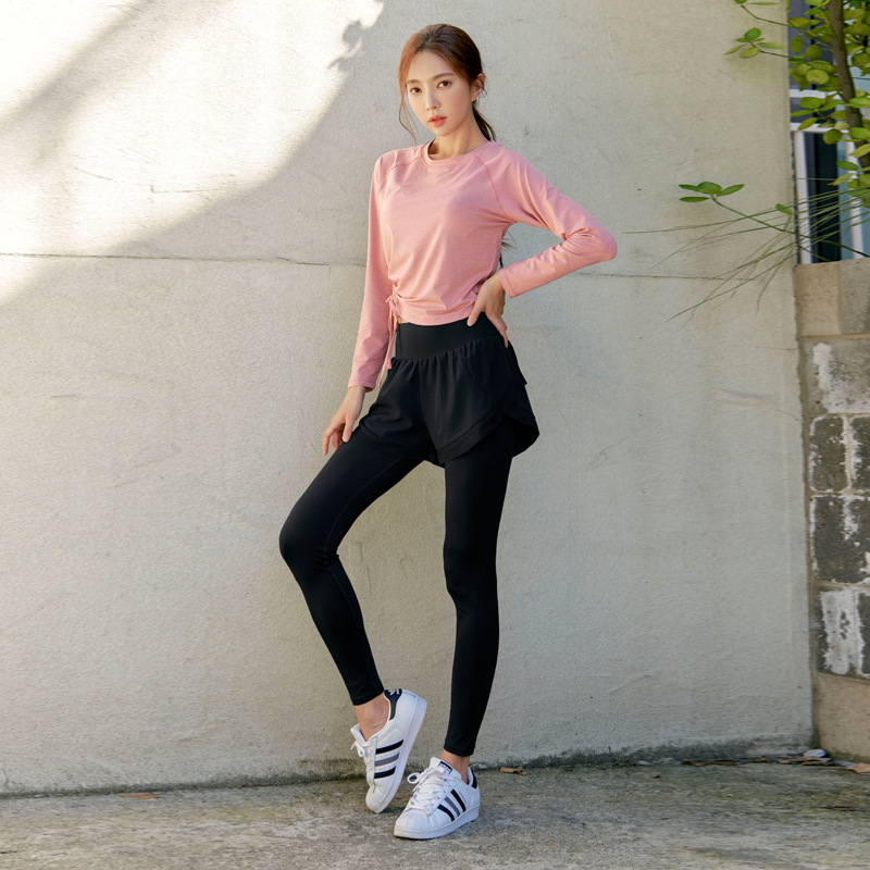 Atasan Gym Wanita Lengan Panja - Pilates Yoga Fit ulasan dan harga