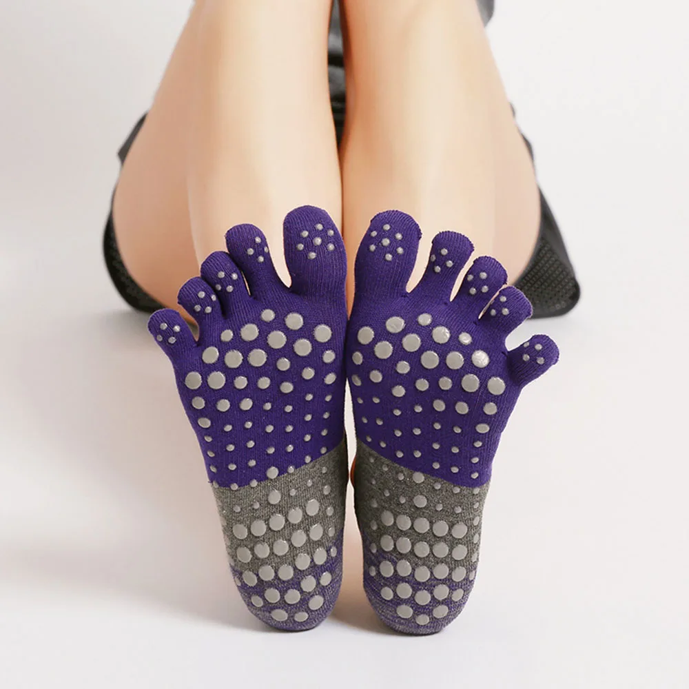 1 Pasang Kaus Kaki Lima Jari W - Youtube Yoga Pilates ulasan dan harga