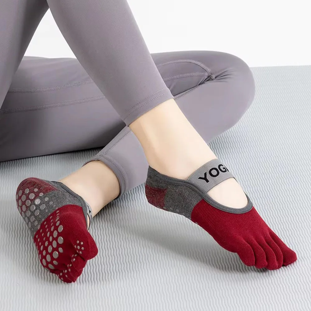 1 Pasang Kaus Kaki Lima Jari W - Youtube Yoga Pilates ulasan dan harga