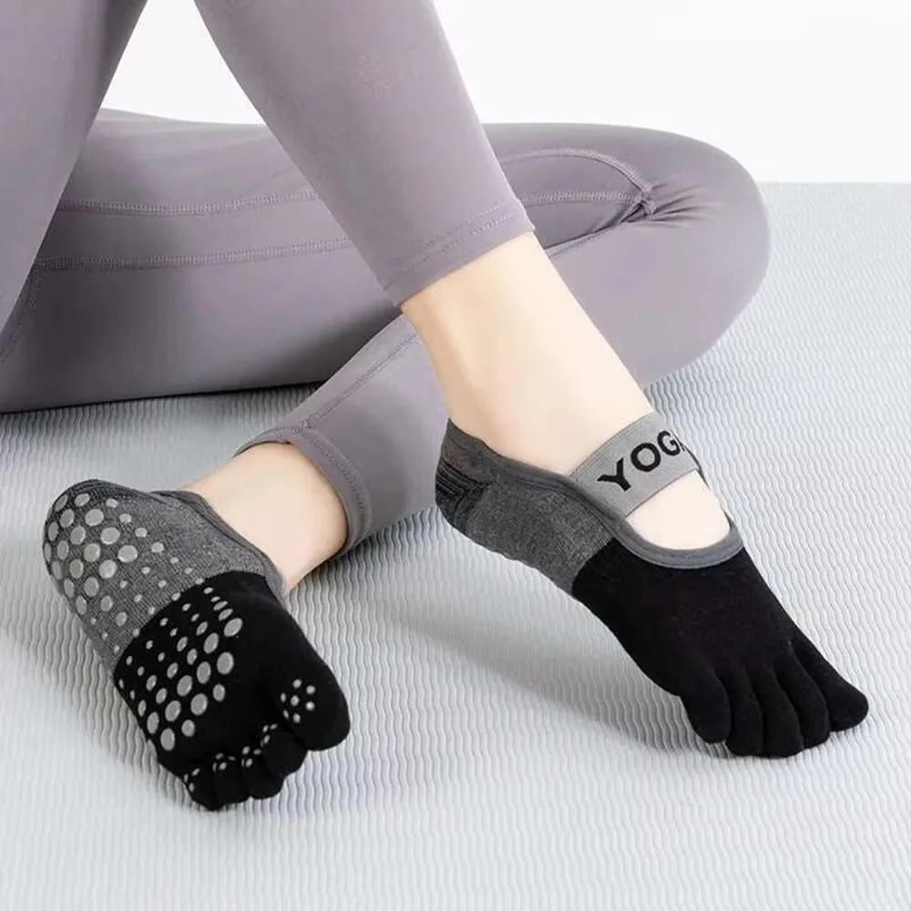 1 Pasang Kaus Kaki Lima Jari W - Youtube Yoga Pilates ulasan dan harga