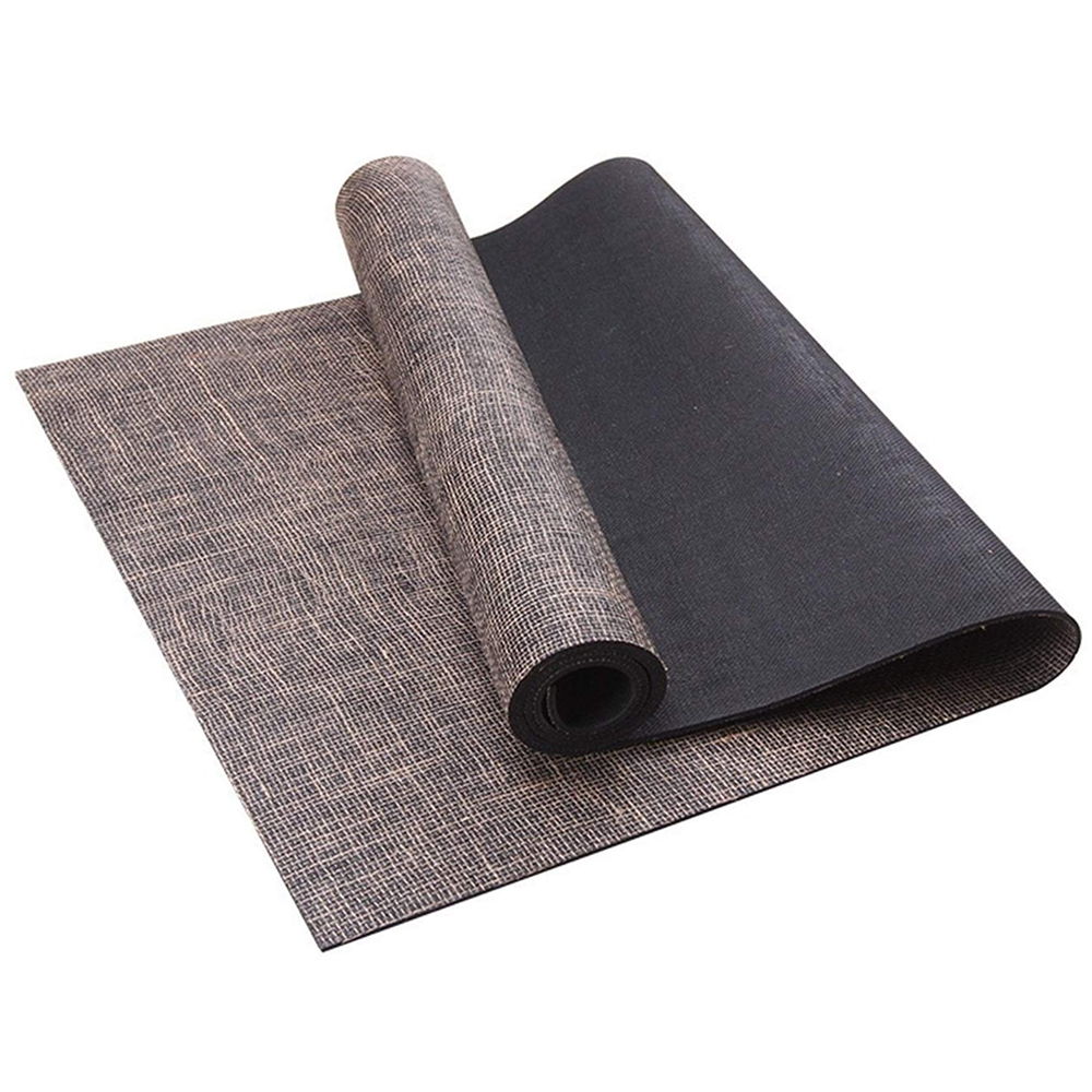 Matras Yoga Karet Alam Jute, L - Pilates Yoga Mat Workout ulasan dan harga