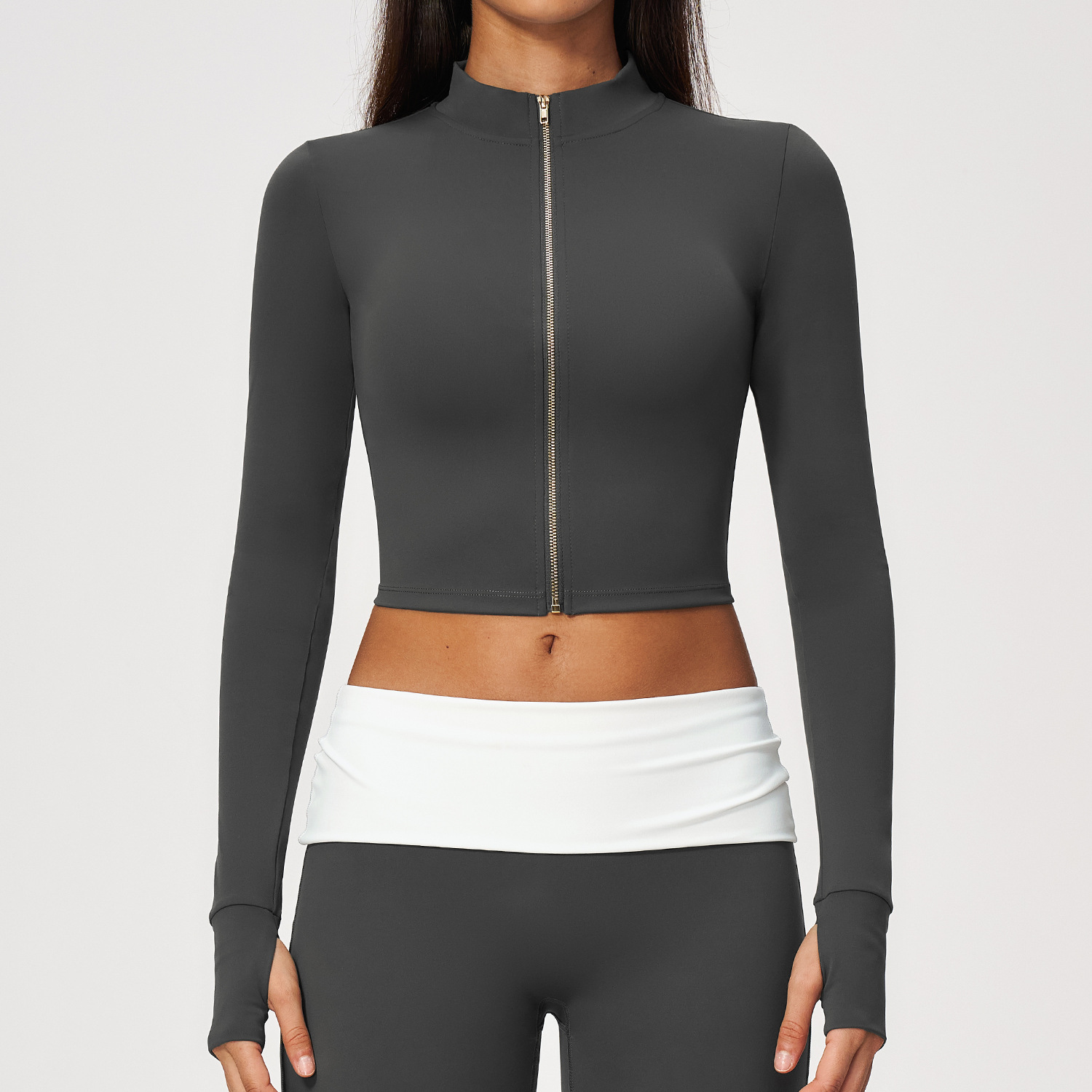 Jaket Yoga Lengan Panjang Clou - Pilates Yoga Fit ulasan dan harga