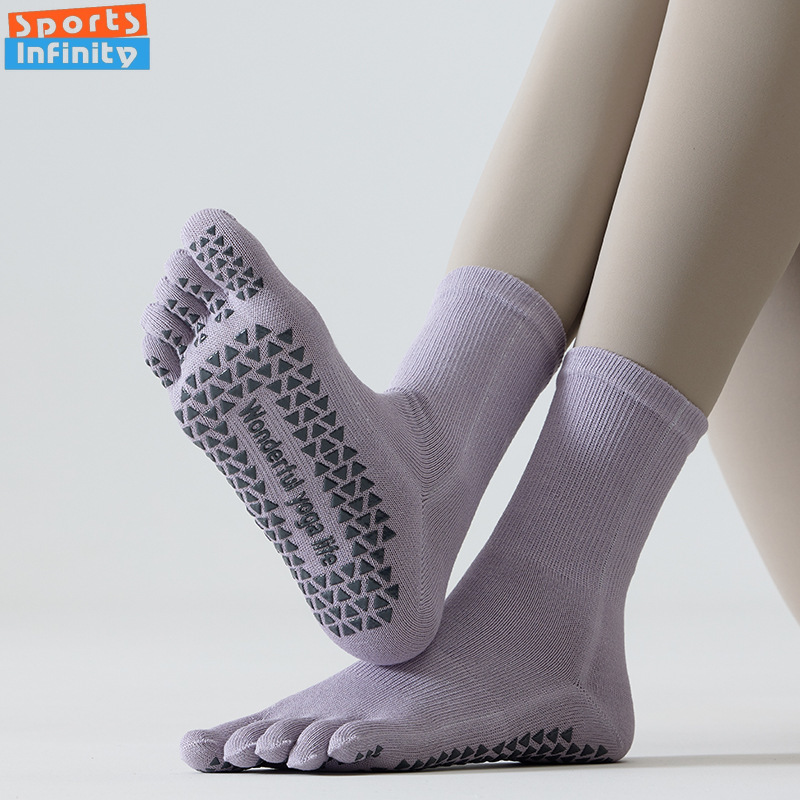 Kaos Kaki Yoga Lima Jari Anti  - Youtube Yoga Pilates ulasan dan harga