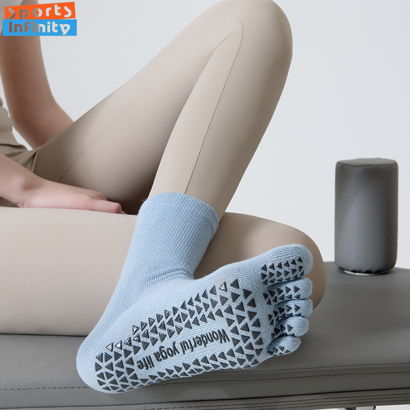 Kaos Kaki Yoga Lima Jari Anti  - Youtube Yoga Pilates ulasan dan harga