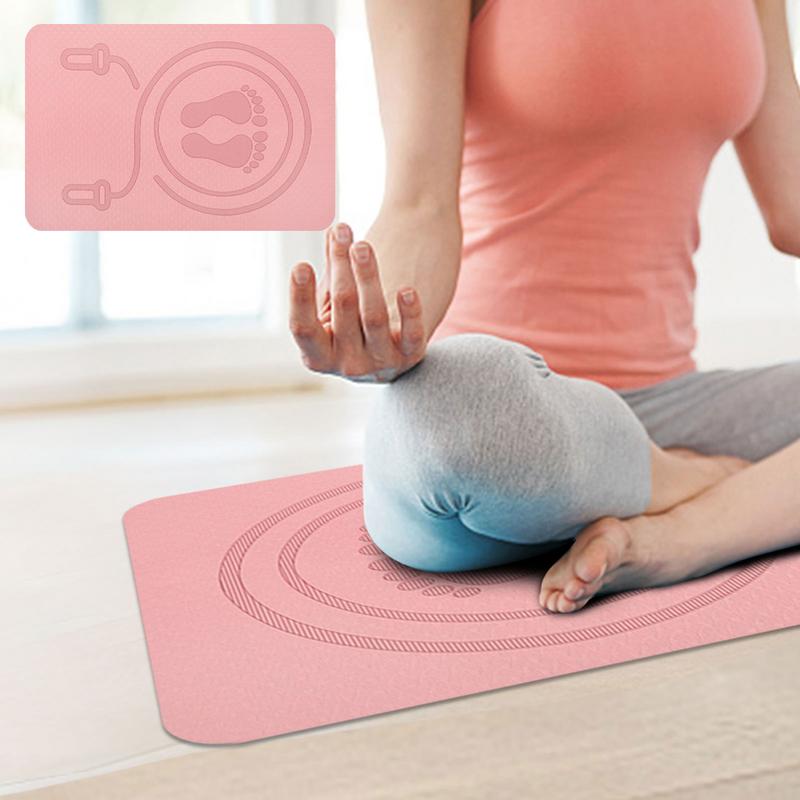 Matras Lompat Tali 6mm Bahan T - Pilates Yoga Mat Workout ulasan dan harga